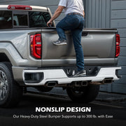 DURAFORCE For 2019 2020-2024 Chevy Silverado GMC Sierra 1500 Rear Bumper Assembly Chrome
