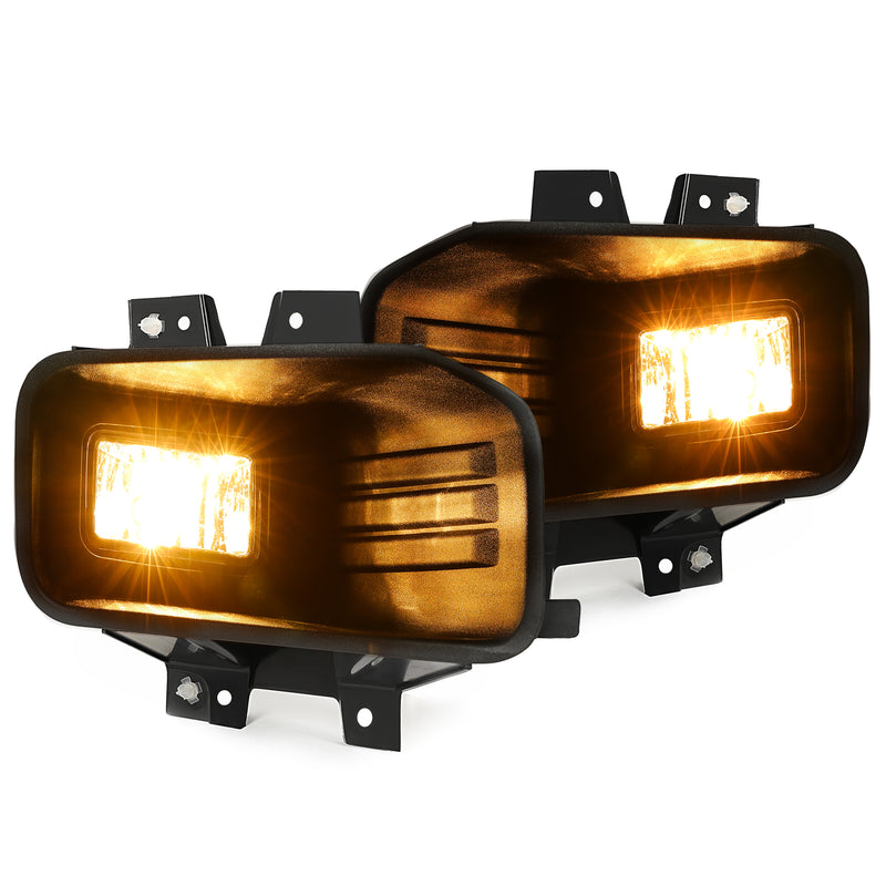 Clear Lens Halogen Fog Lights Lamps for Ford F-150 F150 2018-2020 Set Pair
