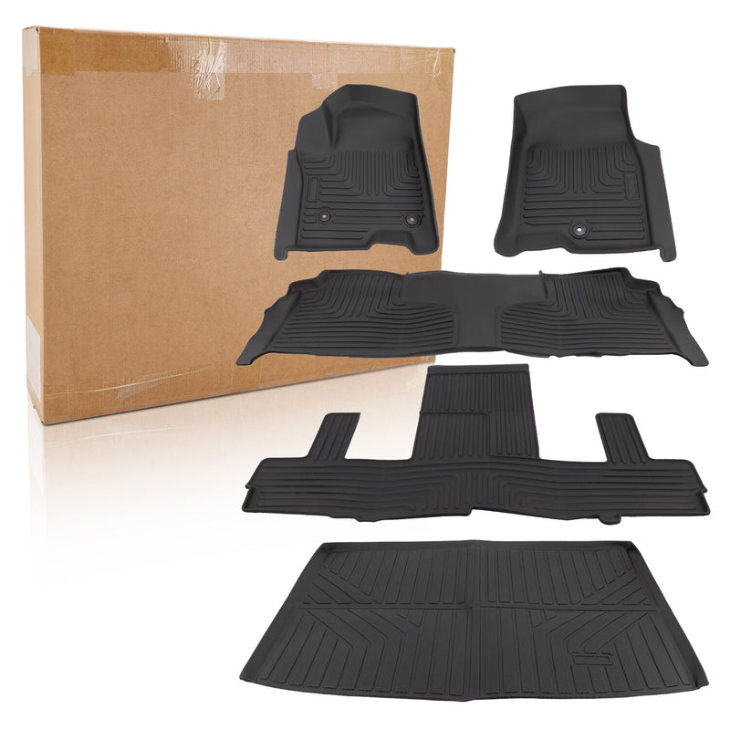 Full Set Floor Mats Cargo Liner for Chevrolet Suburban GMC Yukon XL 2021-2025