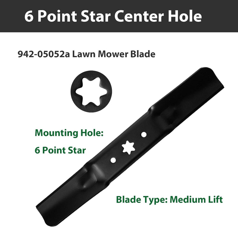 50in Cut Mower Blade Replaces 942-05052A 742-05052A for MTD Cub Cadet Troy-Bilt