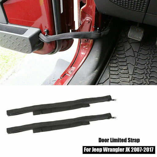 DURAFORCE Door Limiting Check Strap Wire Protecting Harness for Jeep Wrangler JK JKU JL JT