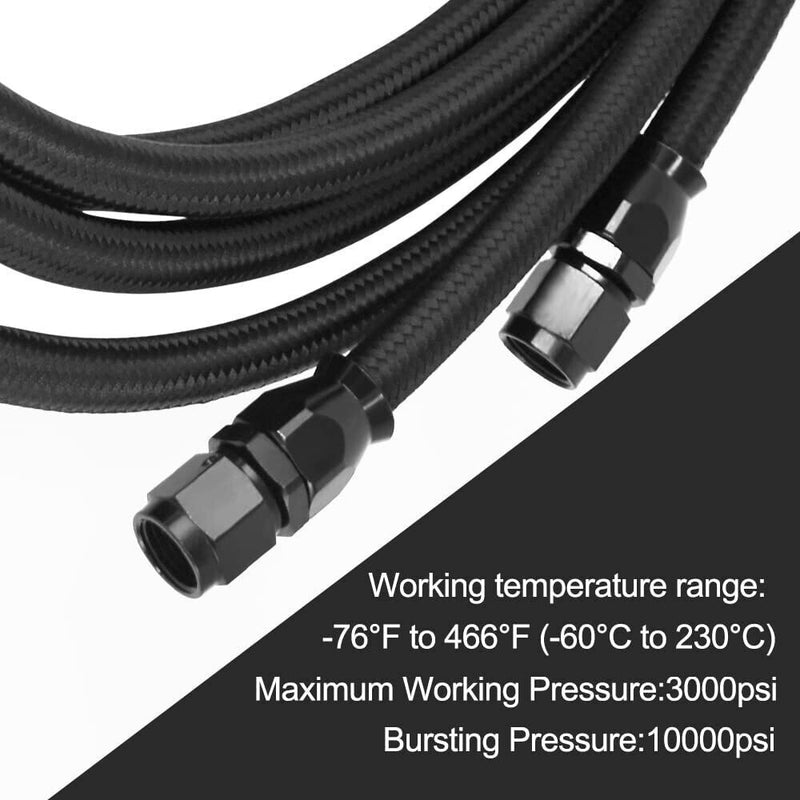 4L60E 4L65E TH350 TH400 Transmission Cooler 6AN Hose Line Kit for GM Automatic