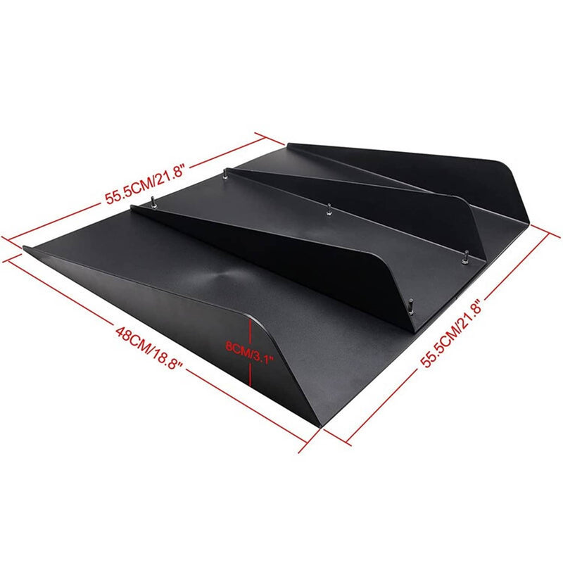 Rear Bumper Diffuser Shark ABS 4-Fin Spoiler Lip Splitter for Mazda Miata