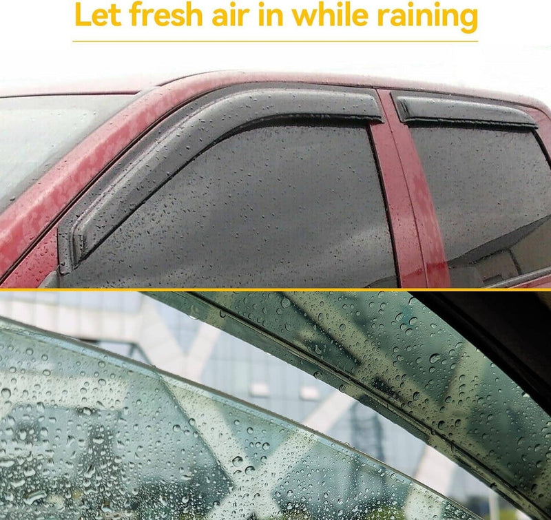 Window Visors Rain Sun Guard for 99-06 Chevy Silverado GMC Sierra Extended Cab