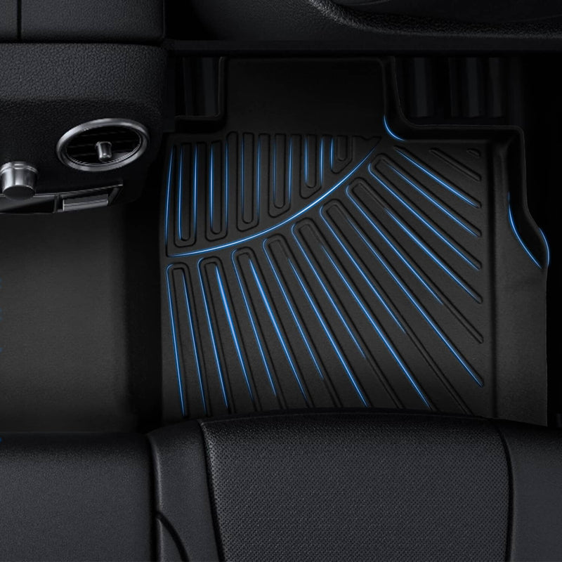 Floor Mats for Toyota Tundra CrewMax Cab 2022-2026 All Weather TPE Floor Liners