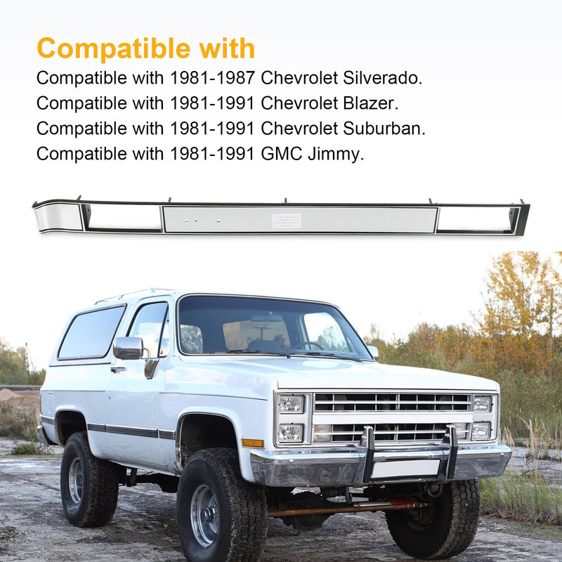 Aluminum Dash AC Vent Plate Brushed for Chevy Silverado Pickup Truck 1981-1987