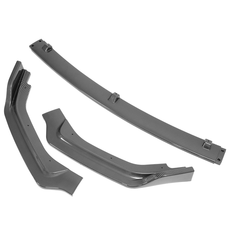 Carbon Fiber Color Front Bumper Lip Splitter for Infiniti 2018-24 Q50 Luxe Base
