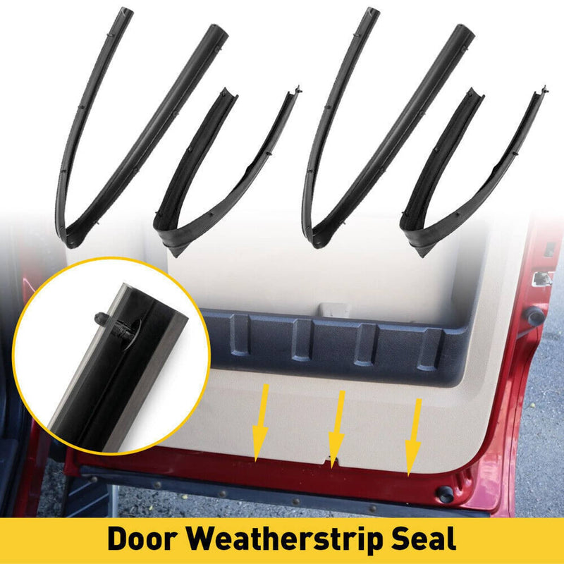 Front Rear Lower Door Weather Strip Seal for Ford F250 F350 Crew Cab 99-16