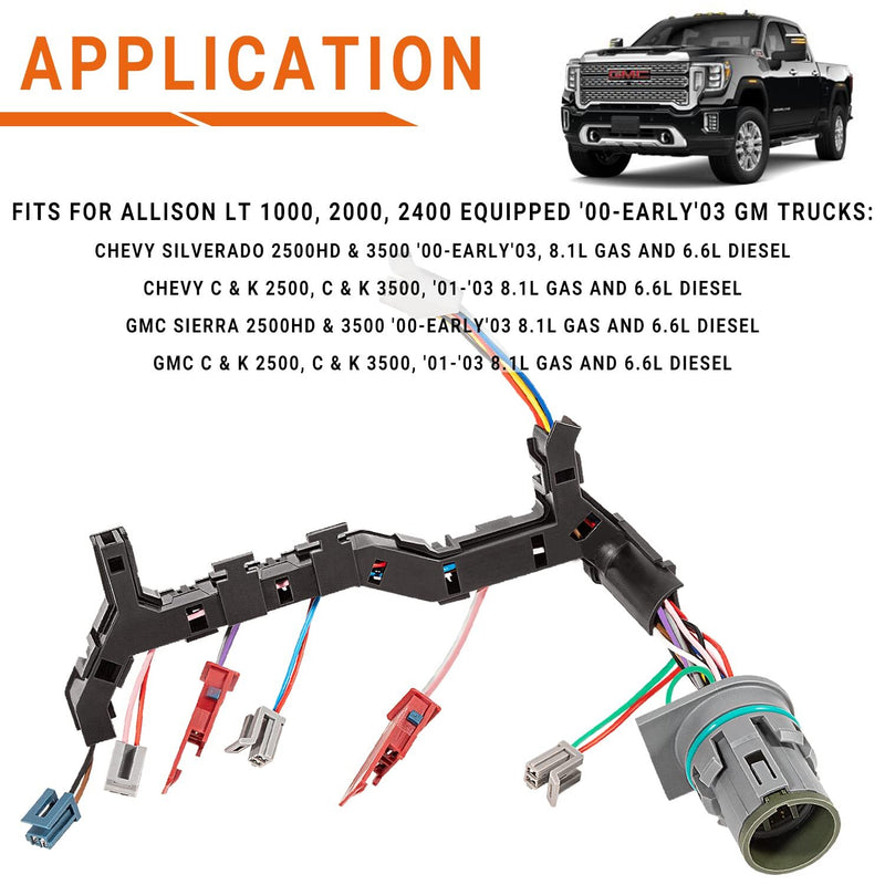 Transmission Wiring Harness for GM Duramax 1999-2003 1000/2000 Allison 5-Speed