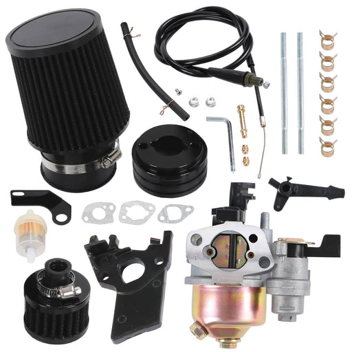 DURAFORCE Air Filter Adapter Intake Carburetor Spark Plug Kit for Predator 212CC 6.5 HP