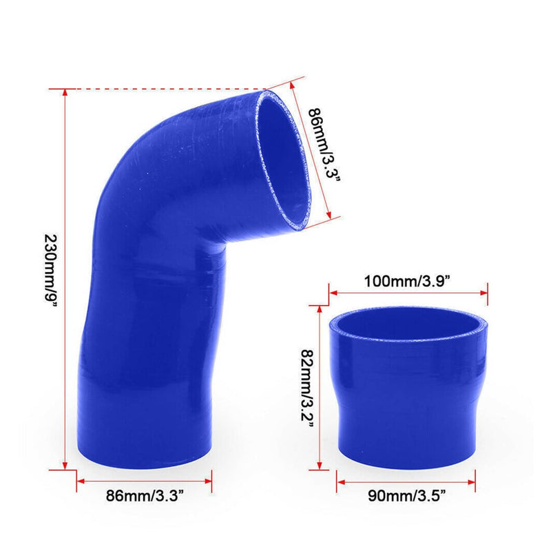 Cold & Hot Side Intercooler Pipe Boot Set for Ford Powerstroke 6.7L 11-16