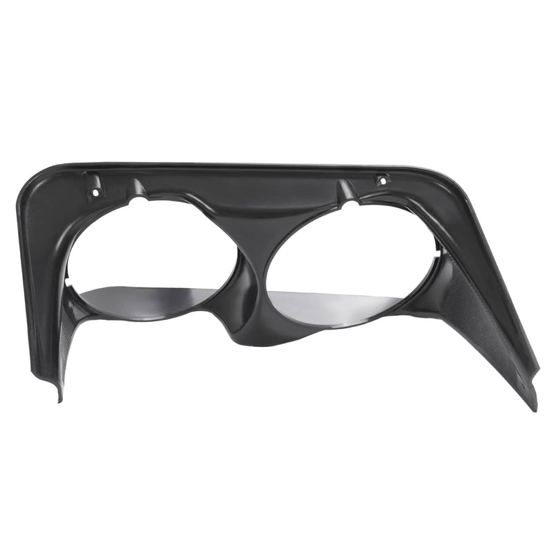 DURAFORCE Black Headlight Bezel Trim Passenger Side RH for Chevrolet C3 Corvette 1968-1982