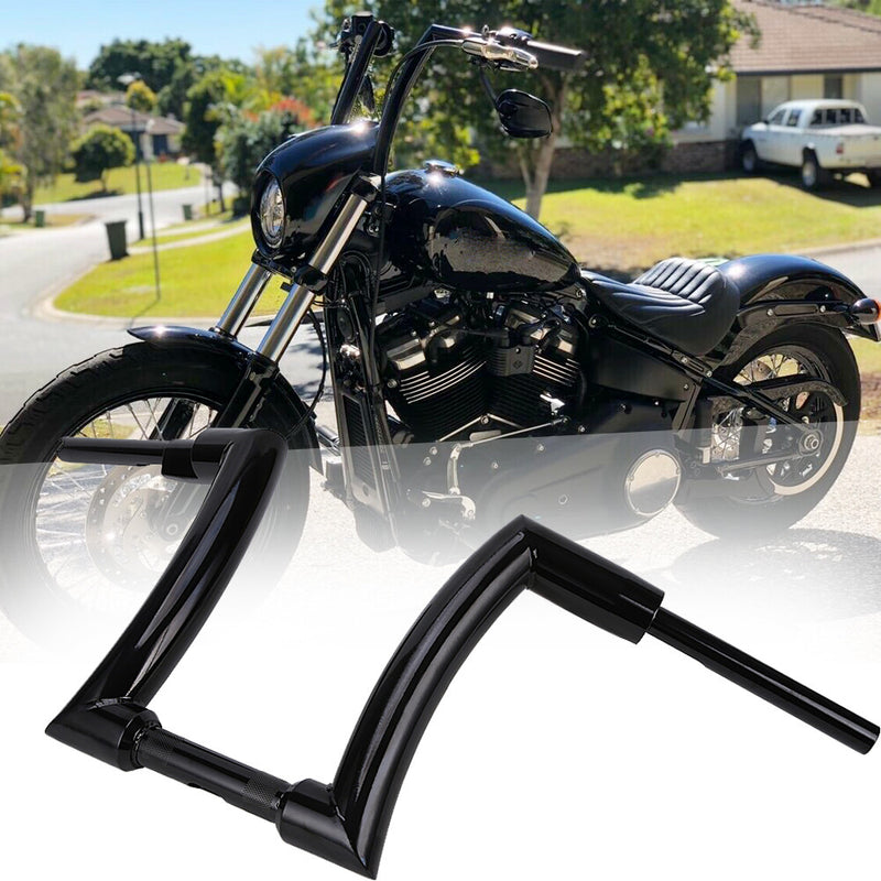 12" Rise 1-1/4" Ape Hangers Bars FAT Handlebars for Harley Softail Dyna Touring