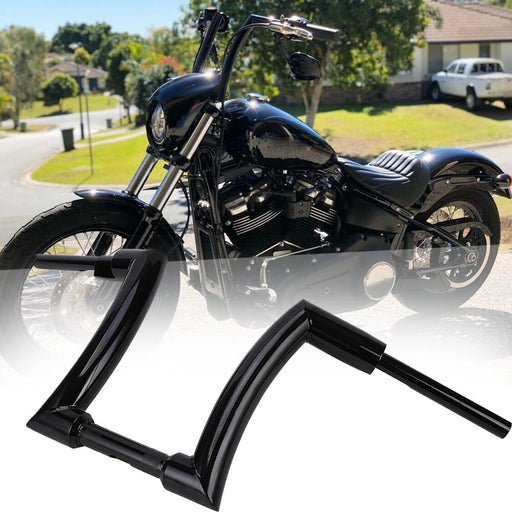 DURAFORCE 12" Rise 1-1/4" Ape Hangers Bars FAT Handlebars for Harley Softail Dyna Touring