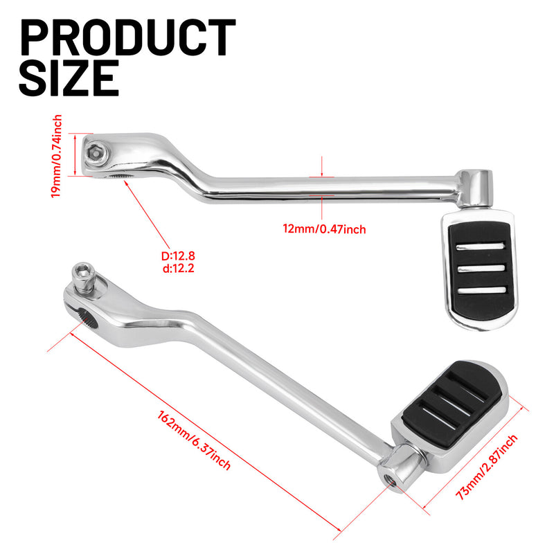 Heel Toe Shift Lever Shifter Peg Pedal for Harley Electra Glide Heritage Softail