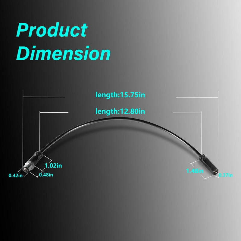 720074-12 Ethernet Cable Adapter for Humminbird QDE HELIX 8Pin To 5Pin