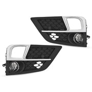 DURAFORCE Front Bumper Fog Lamp Bezel Chrome Trim for Honda Odyssey 2018-2020 Set