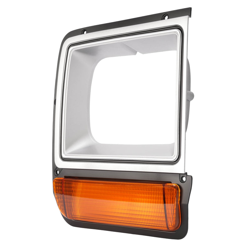 Headlight Headlamp Bezel Pair With Corner Parking Light for Dodge Pickup Truck