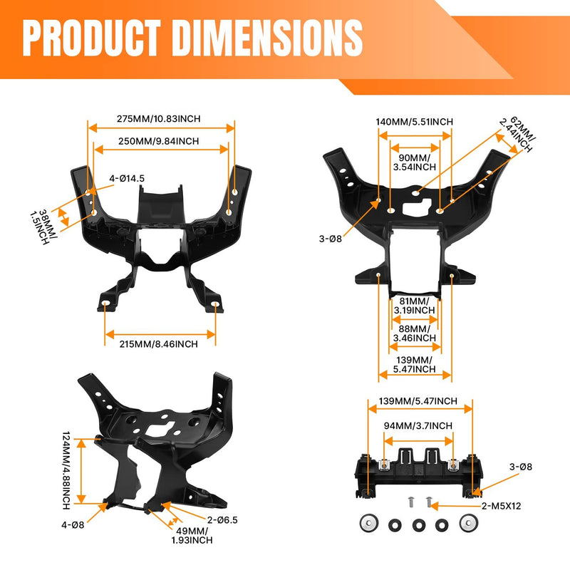 Upper Fairing Stay Bracket for BMW M1000RR S1000RR 2019-2025 Headlight Mount