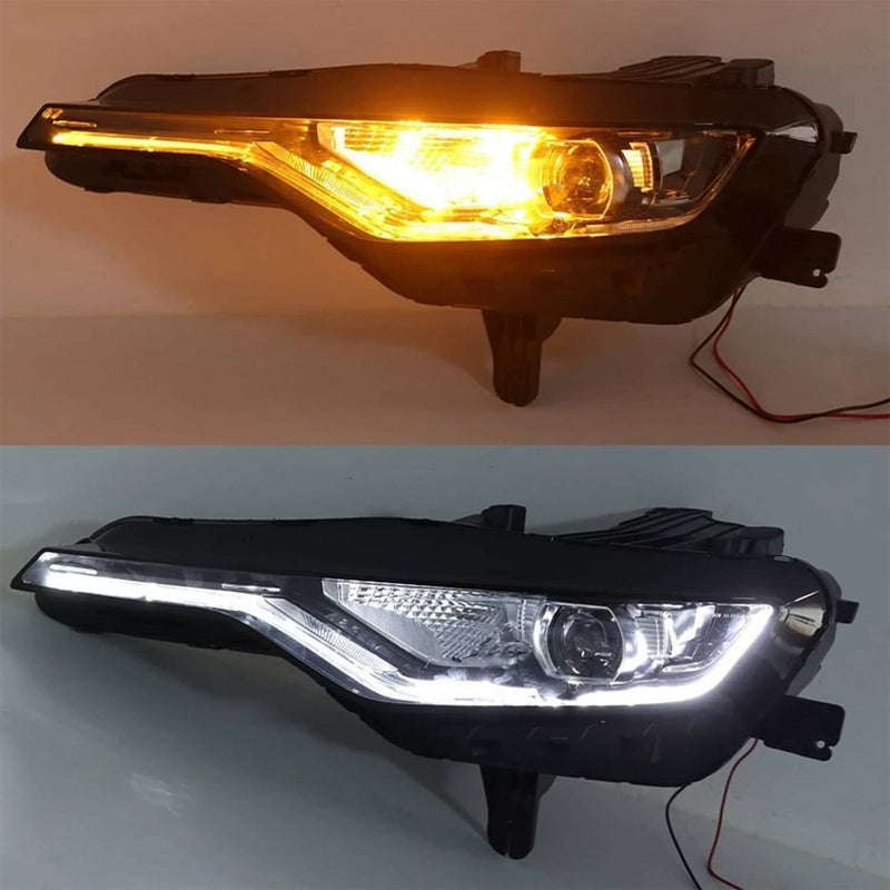 LED DRL Headlight Left+Right Pair for Chevy Camaro LS RS SS 2019-2024