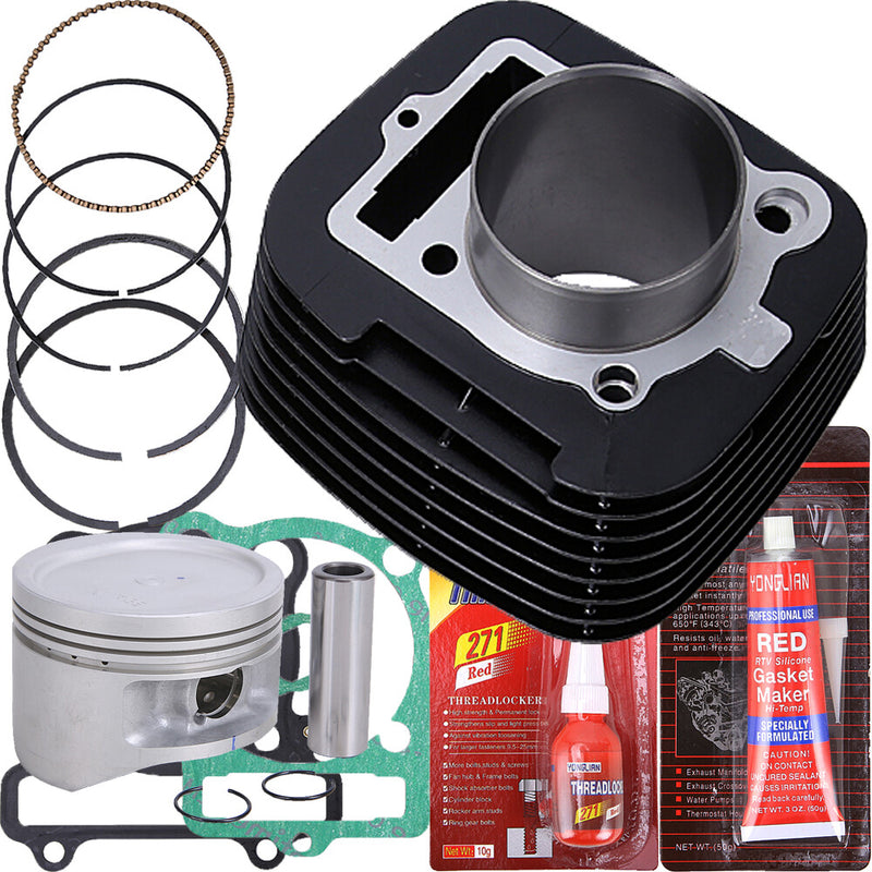Cylinder Piston Gasket Top End Rebuild Kit for Yamaha Big Bear 400 2000-2012 ATV