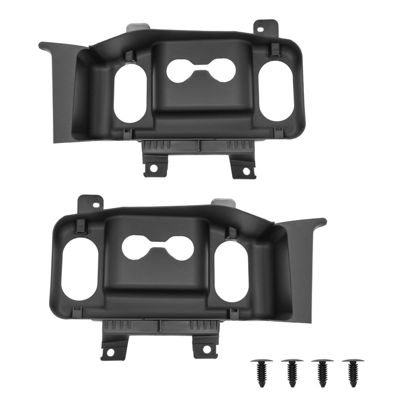 LH RH Front Bumper Tow Hook Trim Cover Panel for Ford Super Duty 17-19 Pair