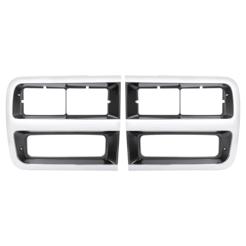 DURAFORCE Headlight Bezel Door Set for Chevrolet G10 G20 G30 1992-95 Driver Passenger Pair