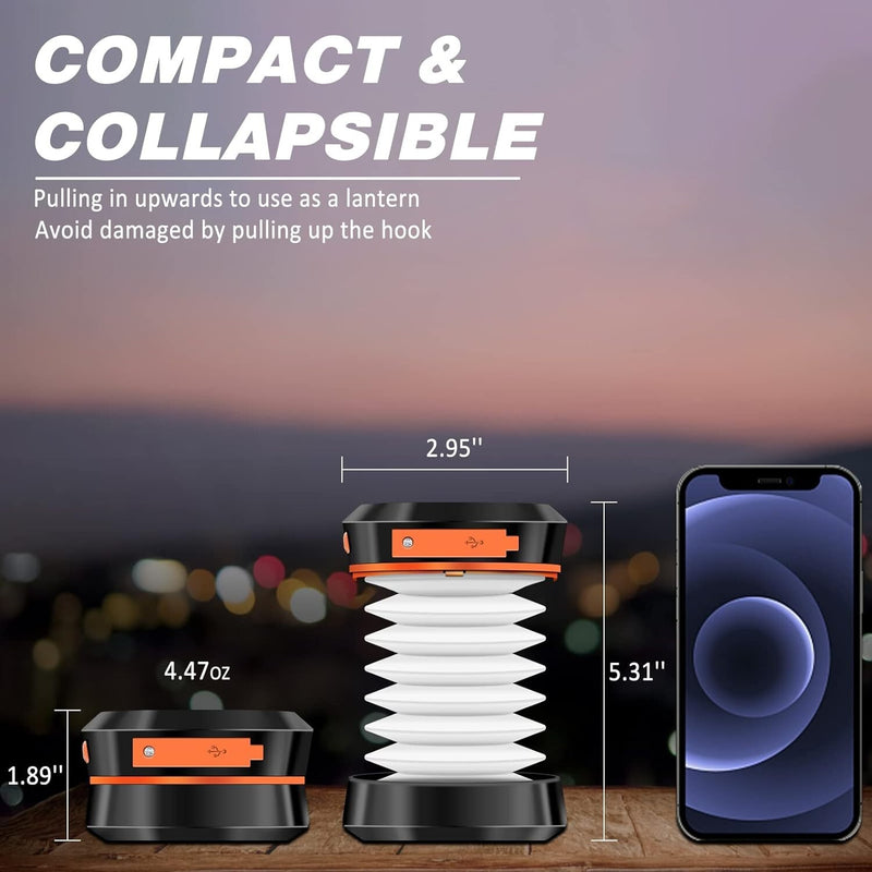 Solar Rechargeable LED Flashlight Camping Tent Light Torch Lantern Lamp