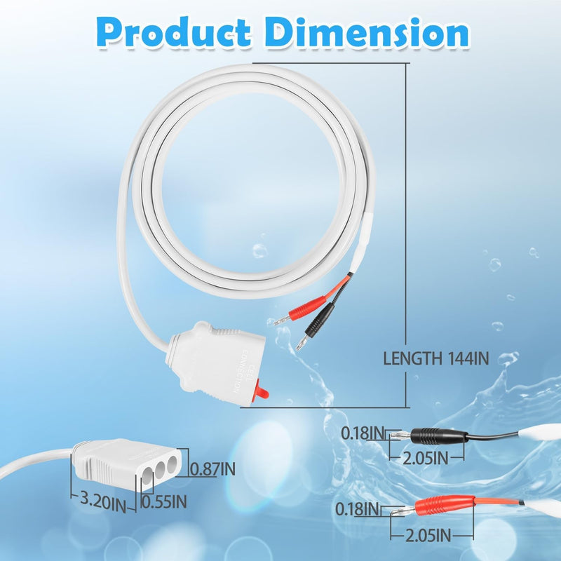 Salt Cell Cord 952 ST/DIG 12FT Cell Cable for AquaCal AutoPilot Digital DIG-220