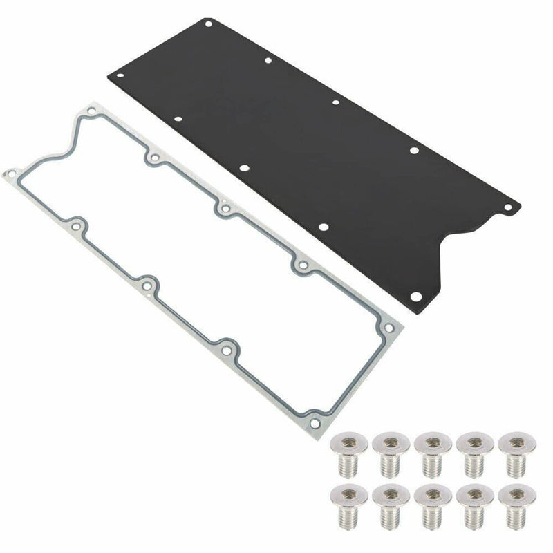 Billet Knock Sensor Delete LS6 LSX Gasket Plate for LS Gen 3 Valley Pan