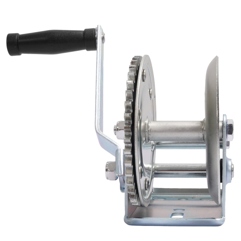 1400LBs Steel Horizontal Hand Pulling Ratchet Winch Galvanized for Boat Trailer