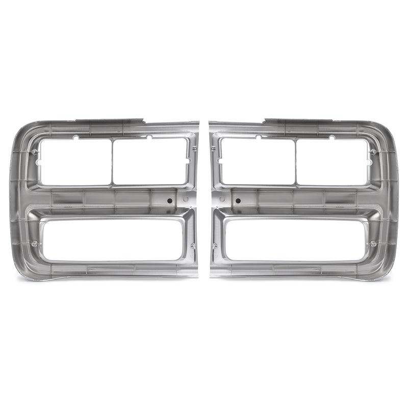 Headlight Bezel Door Set for Chevrolet G10 G20 G30 1992-95 Driver Passenger Pair