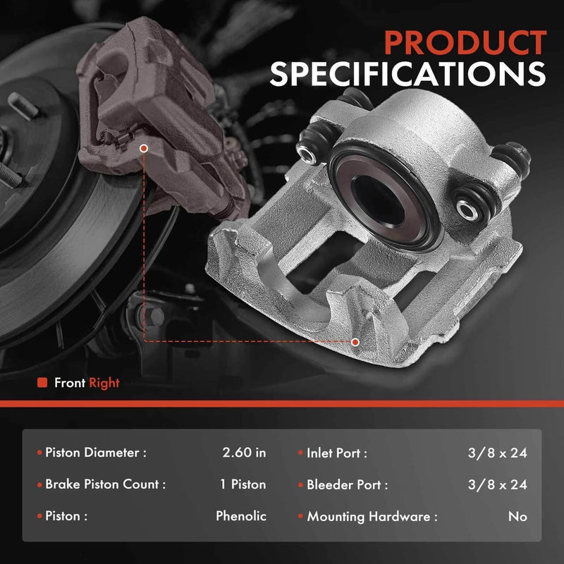 Front Left Brake Caliper for Jeep Grand Cherokee Comanche Wrangler TJ Wagoneer