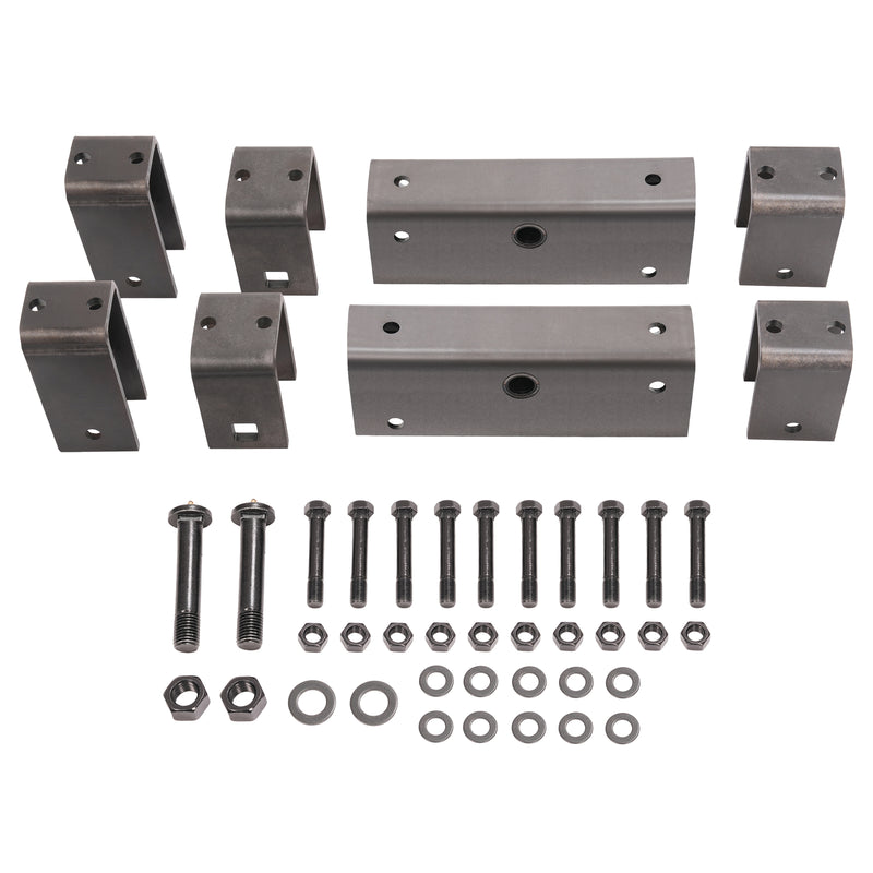 Slipper Spring Tandem Axle Hanger Kit 2" with Equalizer Bolts for Trailer