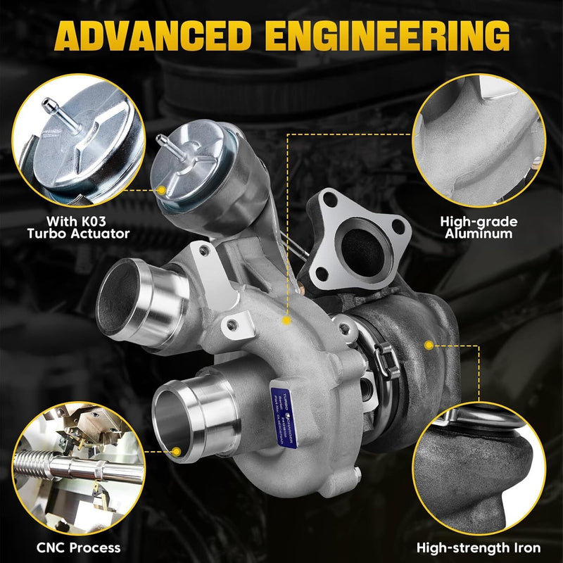 Left Right Turbo Kit for Ford F150 Pickup 2013-2016 V6 3.5L Turbocharger