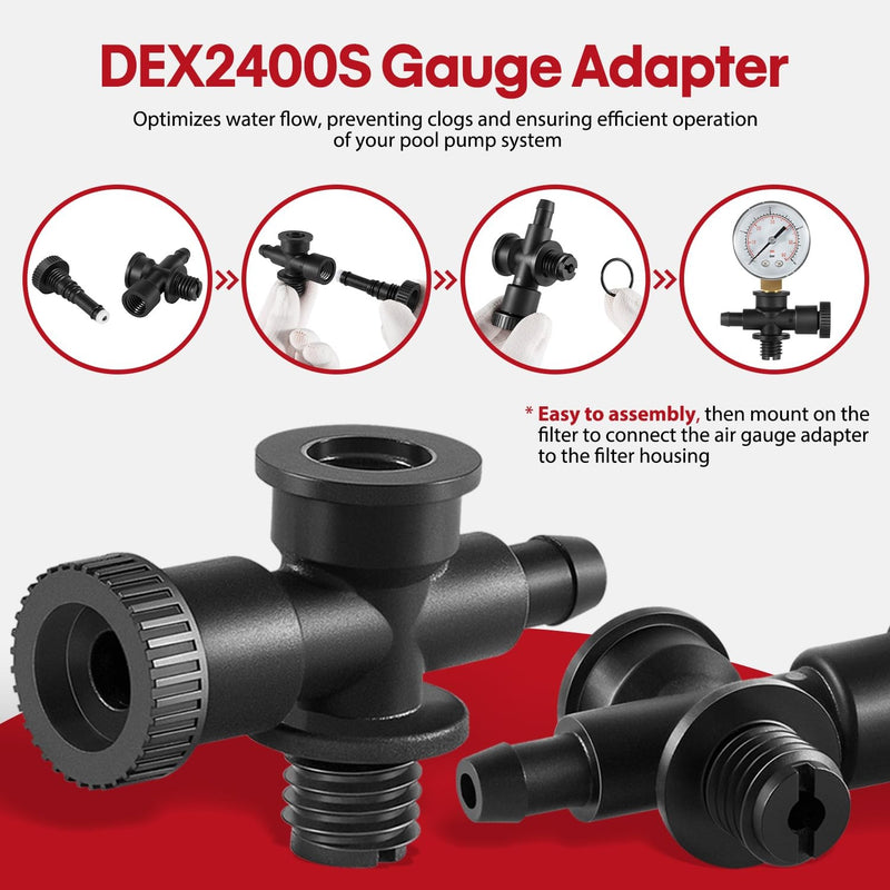 ECX270861 Pool/Spa Filter Air Relief Valve Gauge Assembly for Hayward DEX2400S