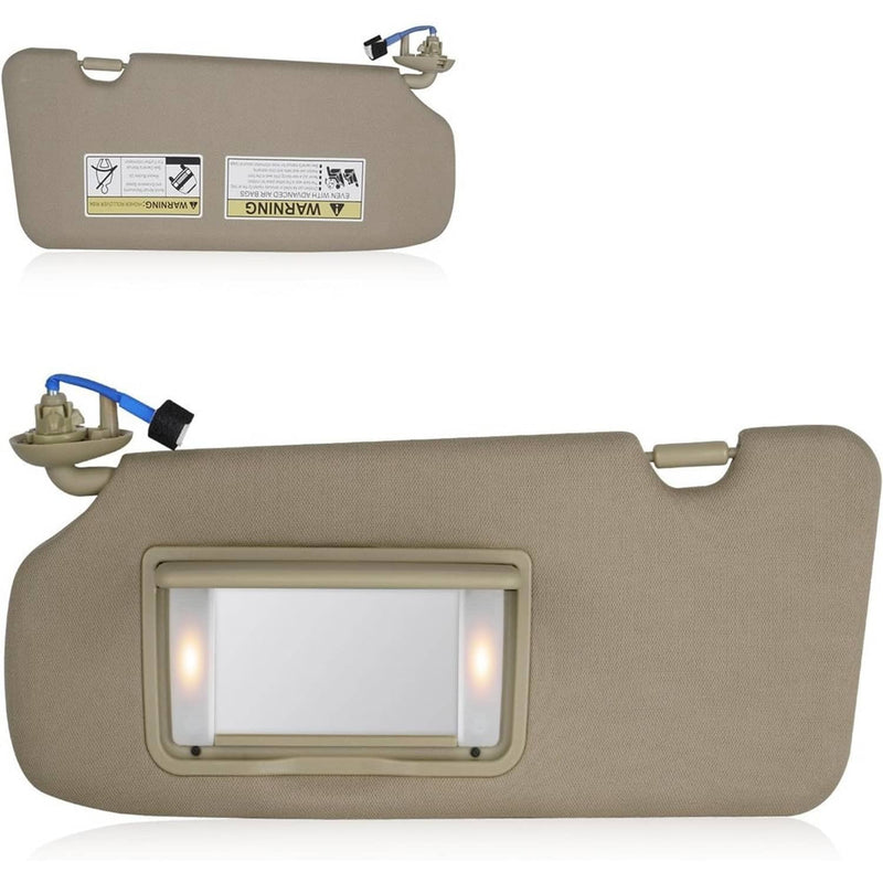 Left Driver Side Sun Visor Beige with Mirror Light for Honda CR-V CRV 2017-2022