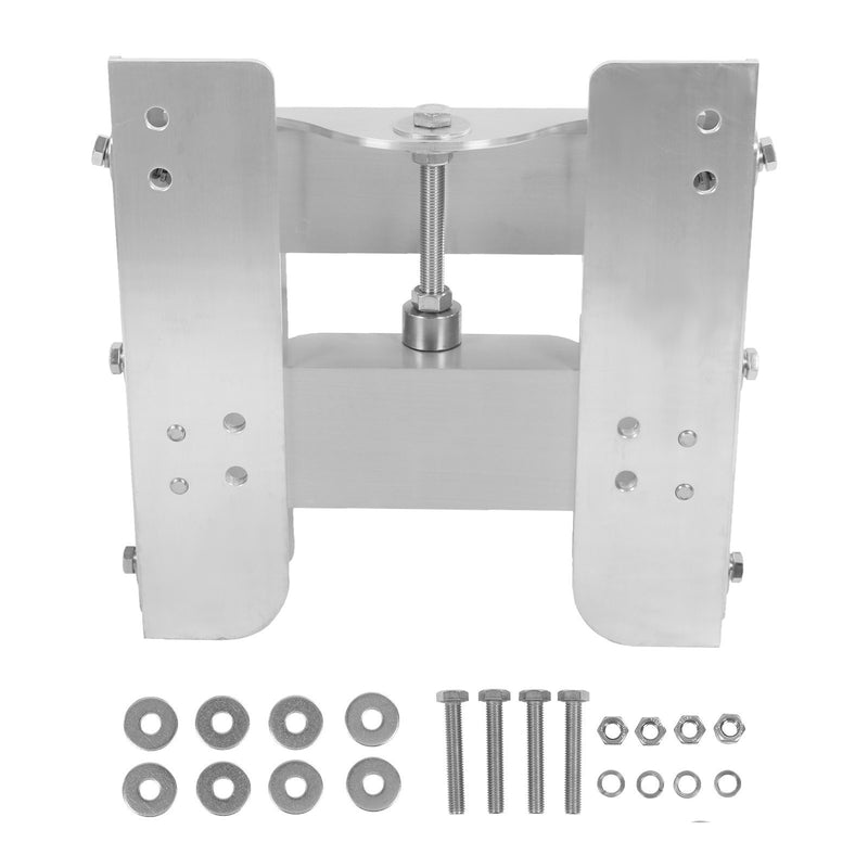 Adjustable 4'' Set Back Jack Plate Manual Power Lift for Outboard Boat Motor