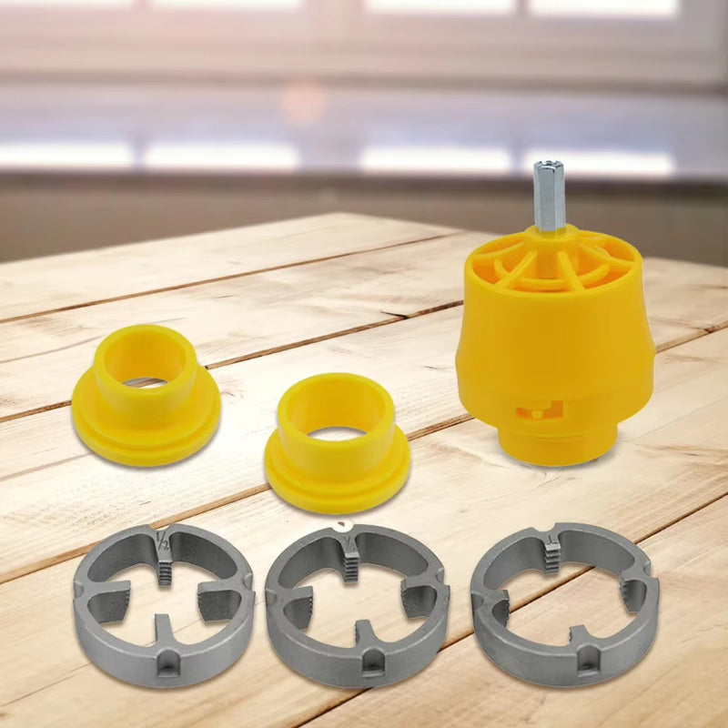 PVC Thread Maker Tool Pipe Threader Plumbing Tool with 3 Dies for Electric Drill