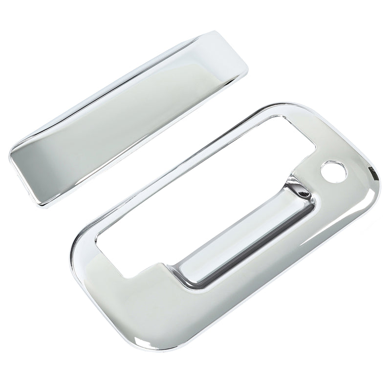 Chrome Outside Tailgate Handle Cover Overlay for Ford F-150 F150 4 Door 2004-14