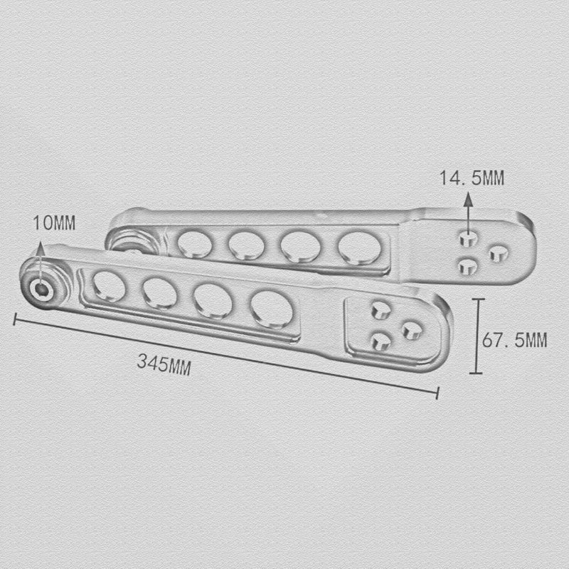 Rear Lower Control Arm Subframe Brace Tie Bar for 01-05 Honda Civic DX ES EX