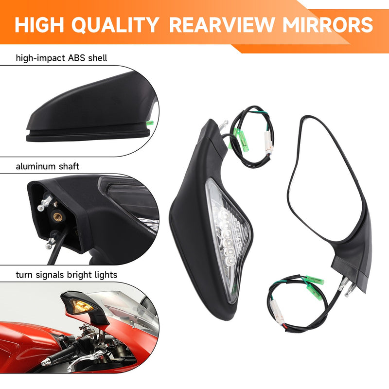 2X Rearview Mirror Signal Light for Ducati 848 1098 1098S 1098R 1198S 1198R