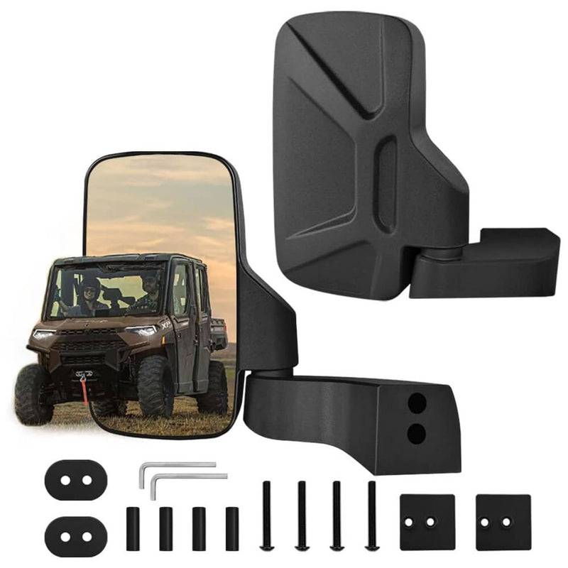 Door Mounted Side Mirrors for Polaris Ranger 1000 XP1000 Crew Northstar Pro XD