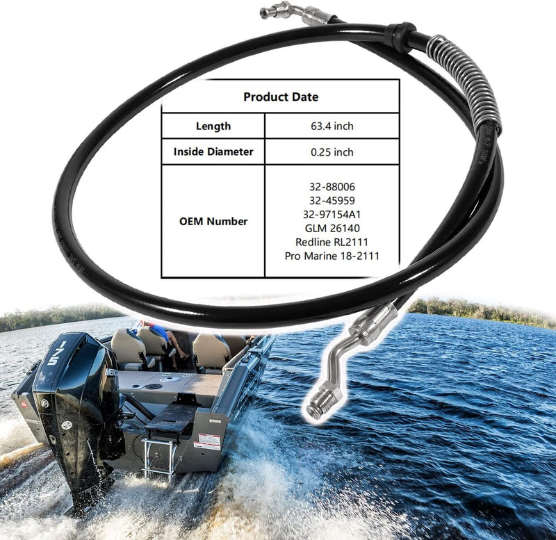 18-2111 Power Trim Hose for Mercury Mariner Outboards Motor 32-88006 32-45959