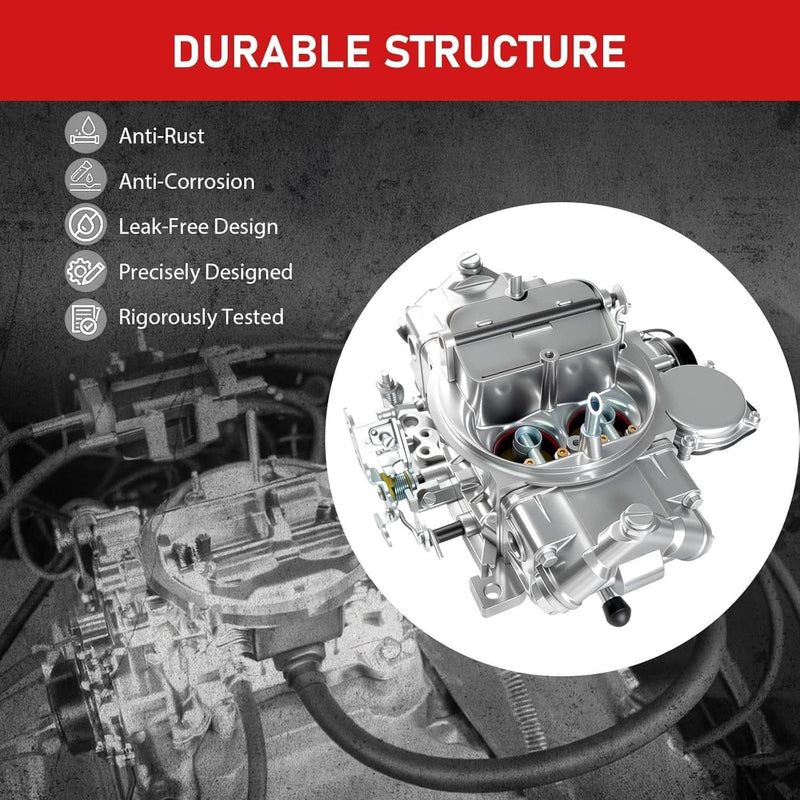 0-80458SA Holley Carburetor 4-Barrel Square Bore 600 CFM Electric Choke 4160