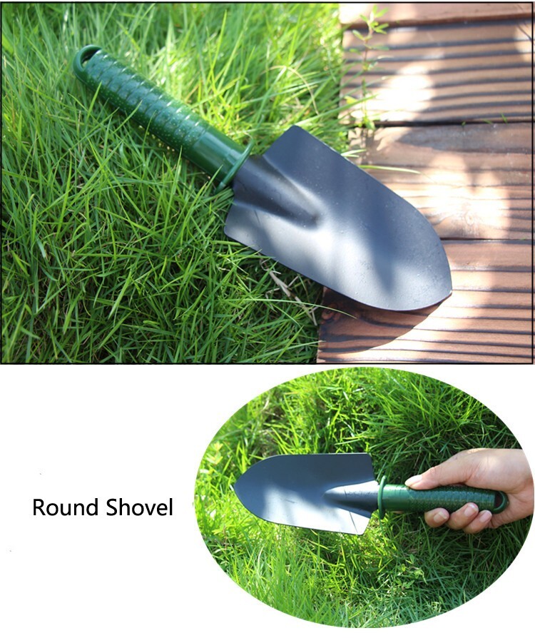 4Pcs Garden Tools Set Trowel Rake Shovel Heavy Duty Metal Outdoor Ergonomic Kit