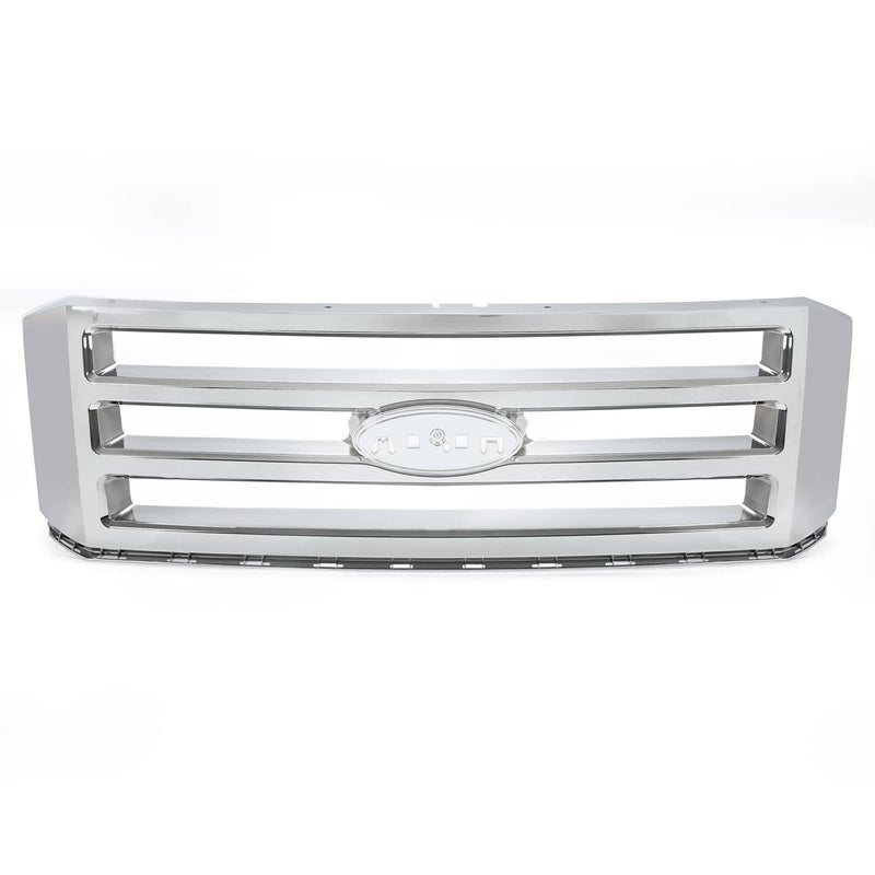 DURAFORCE Front Grille Assembly Chrome Shell And Insert for Ford Expedition 2007-2014