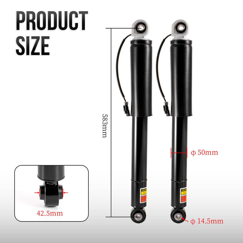 583mm Rear Shock Strut Assembly Pair for GMC Sierra 1500 Denali 2015-2018 2Pcs