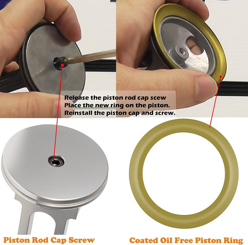 KK-4835 Compressor Piston Kit Connecting Rod Replacement for Oil Free Pump