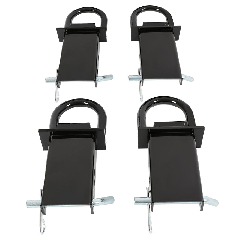 Heavy Duty 4 Pack Trailer Adjustable Stake Pocket D-Ring Zinc 2x4 16200LBS